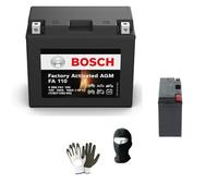 Compatible con Yamaha FZS Fazer S (RJ02) 600 año 2000 al 2001 BATERÍA YT12B-BS Bosch FA110 YT12B-4 SELLADA CARGADA Y Lista para Usar BATERÍAS 10 AMPERIOS 12 VOLTIOS 150X70X130