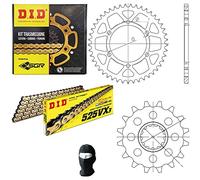 Compatible con Yamaha MT-07 ABS (MTN690) 700 2021-2022 Kit cadena corona piñón transmisión para moto S-AC 16-43-108 DID cadena 525VX 108 camiseta corona 525 acero Z43 piñón 525 Z16