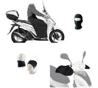 Compatible con Yamaha X-MAX 250 ABS CUBREPIERNAS Manta TÉRMICA Acolchada + CUBREMANOS PARAMANOS DE Neopreno para Scooter Funda para Manos Impermeable para Lluvia FRÍA