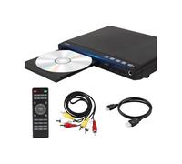 -Compatible DVD Player for TV,1080P HD Compact CD DVD Player,6.5mm Port,AV Output,USB Input,Support PAL NTSC Eu Plug