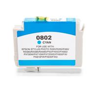 Compatible Epson C13T08024010 / T0802 Cartucho de tinta Cian