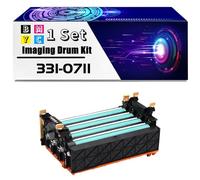 Compatible for 331-0711 WDH78 P266C Imaging Drum Kit for 2135cn 2150cdn 2150cn 2155cdn 2155cn Printers, with Chip High Yield 34000 Pages, Durability/66(1 Set)