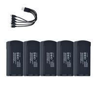 Compatible for 5Pcs Original V198 Pro ，MAX 7.4V 3000mAh Lipo Battery Suitable ，Compatible for V198 GPS ，Drone Quadcopter with USB/5To1 Charger(5Pcs-5in1 USB)