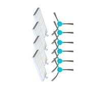 Compatible for Cecotec Conga robot 1290 1390 1590, repuestos de aspiradora, accesorios, rodillo, cepillo lateral principal, filtro Hepa, fregona, herramientas de limpieza (Color : Set u)