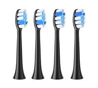 Compatible For Fairywill ,P11 T9 P80 Electric Toothbrush Heads Compatible With Toothbrush,4/8/16pcs(8BLACK)