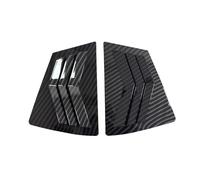 Compatible for Mazda 3 2009-2013 Car Rear Louver Window Side Shutter Cover Trim Sticker Vent Scoop ABS Fibra de Carbono Negro Auto Accesorios