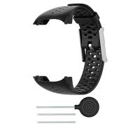 Compatible for Polar M400 M430 GPS Running M 400 300 Correa de pulsera transpirable de silicona suave Reloj inteligente Correa de reloj Reemplazo de pulsera ( Color : Noir , Size : For Polar M400 )