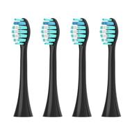 Compatible For Sonicool ，Electric Toothbrush Head 051B Cleaning Replacement DuPont Bristle Brush Heads Nozzles，4/8/16pcs(4PCS BLACK)