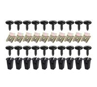 Compatible for VW Audi A1 A3 A4 A5 Q5 Q7 TT SEAT 4,8 x 16 mm Cubierta del motor Bandeja inferior Protectores contra salpicaduras Arco de la rueda Tornillo Torx Clip de sujeción(AB 40pcs(Recommend))