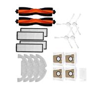 Compatible for Xiaomi Robot Vacuum X10, piezas de aspiradora, repuesto de cepillo lateral principal, filtro Hepa, paño de fregona, bolsa for el polvo, cubierta del cepillo principal ( Color : Set e )
