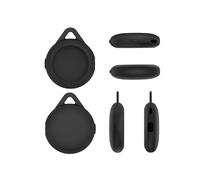 compatible,Funda protectora de silicona anticaídas con forma de Poké Ball y monitor de sueño Pokemon Go Plus+ (negra)