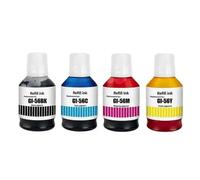 Compatible G-56 Refill Ink Bottle Set, 4 Pack, Bk/C/M/Y for GX3050, GX4050, GX5050, GX5550, GX6050, GX6550, GX7050