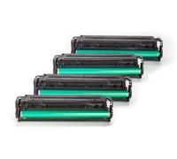 Compatible HP CB540A - CB543A / 125A Toner Pack Ahorro (Negro, Cian, Magenta, Amarillo)