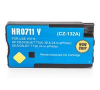Compatible HP CZ132A / 711 Cartucho de tinta Amarillo