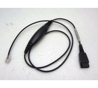 Compatible Jabra GN1216 QD-to-RJ9 Recto Cable para Avaya 1600 9600 Serie Móvil