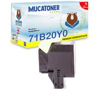 Compatible Lexmark 71B20Y0 Toner Amarillo