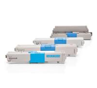 Compatible OKI 44469803 - 44469704 / C310 Toner Pack Ahorro (Negro, Cian, Magenta, Amarillo)