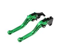 Compatible Palancas De Embrague De Freno Cortas, Juego De Mango Ajustable Para VF750S SABRE 1982 1983 1984 1985 1986, Accesorios CNC Para Motocicleta(Verde)