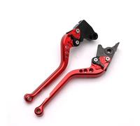 Compatible Palancas De Embrague De Freno De Motocicleta Ajustables Para Honda CB-1 CB400F 1989-1991 1990 VFR400 NC30 1989-1992 1990 1991 CNC(Rojo)