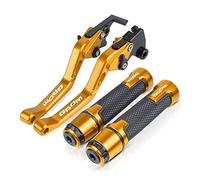 Compatible Para Honda GROM MSX125 MSX 125 2014 2015 2016 2017 Manillar De Motocicleta Palancas De Embrague De Freno Ajustables Empuñaduras Manija(Oro)