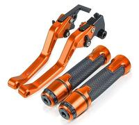 Compatible Para Kawasaki ZX10R ZX10 R ZX-10R 2004 2005, Palancas De Embrague De Freno Cortas Para Motocicleta, Empuñaduras, Extremos De Manillar, Accesorios CNC Con ZX10R(Orange)