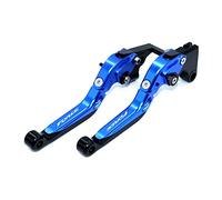 Compatible Para Yamaha FORCE155 FUERZA 155 2017 2018 2019 Empuñaduras De Motocicleta Manillar Manillar CNC Aluminio Palancas De Embrague De Freno Ajustables(Azul)