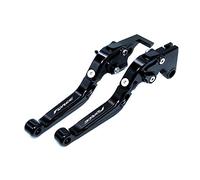 Compatible Para Yamaha FORCE155 FUERZA 155 2017 2018 2019 Empuñaduras De Motocicleta Manillar Manillar CNC Aluminio Palancas De Embrague De Freno Ajustables(Negro)