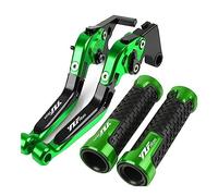 Compatible Para Yamaha YZF R25 YZFR25 2015 2016 2017 2018-2020 Palanca De Freno De Embrague De Motocicleta, Palancas Plegables Ajustables Extensibles, Empuñaduras De Manillar(Verde)