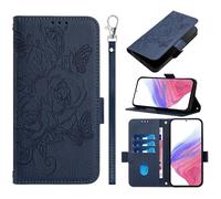 Compatible para ZTE nubia Music 2 Fundas Wallet Case, Diseño Retro del Modelo de Case, Ranuras para Tarjetas, Magnético Flip Wallet Case Cover Adecuado Funda para ZTE nubia Music 2-Azul oscuro