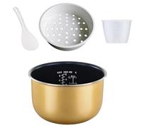 Compatible Rice Cooker Bowl Replacement 3L 4L 5L Capacity Ranges Nonstick Coating Even Heat Spread Cooking Accessory Metal Replacement Inner Pot for Rice Cooker