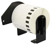 Compatible Rollo DK22251 DK-22251 62mm x 15,24m Etiquetas continuas para Brother P-Touch QL-800 QL-810W QL-820NWB, texto rojo y negro sobre fondo blanco