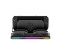 compatible,Soporte magnético de carga y almacenamiento para consola de juegos OIVO VG-SW205 para Nintendo Switch 2 con luces RGB (negro)