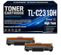 Compatible TL-C2310H Cartuchos de tóner Negro para Pantum BP2300, BP2300W, BM2300, BM2300W, BM2300A, BM2300AW, BW2302, BW2302W Impresoras,TLC2310H-2PC
