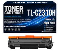 Compatible TL-C2310H Cartuchos de tóner Negro para Pantum BP2300, BP2300W, BM2300, BM2300W, BM2300A, BM2300AW, BW2302, BW2302W Impresoras,TLC2310H-1PC