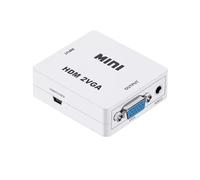 -Compatible to VGA Converter with Audio Converter Adapter for Notebook 360 DVD PS3 PC HD 1080P TV Box Projector