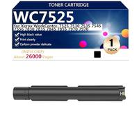 Compatible WC7525 Cartucho de Tóner de Repuesto de Alto Rendimiento para Xerox WorkCentre-7525 7530 7535 7545 7556 7830 7835 7845 7855 7970 7970 Impresora, 26000 Páginas,Black