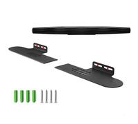 Compatible with Bowers & Wilkins Formation Bar Holder Wall Mount Bowers & Wilkins Formation Bar Stand Accessories with Integrated Cable Management, Smart Home Speaker Accessories Rack (Black) 1 Piece