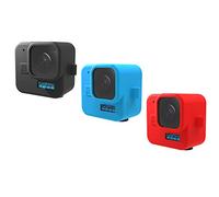 Compatible with Gopro Hero 11 Black Mini Waterproof Remote Control Silicone Case for Gopro Hero 11 Black Mini Silicone Dustproof and Drop-Proof Action Camera Accessories (Black, G11M-GJT-BK)