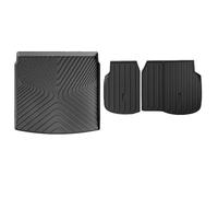 Compatible with H CR-V CRV 2023 2024 2025 Floor Mats Trunk Backrest Pad 3D TPE WP Protective Auto Accessories Left Rudder(3pcs Back Sets)