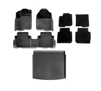 Compatible with H CR-V CRV 2023 2024 2025 Floor Mats Trunk Backrest Pad 3D TPE WP Protective Auto Accessories Left Rudder(7pcs Double Layer)