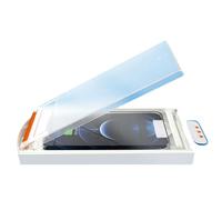 Compatible with iPhone Caso 13 Pro La Cabina automática de la película del teléfono móvil templada a y Que furtivamente moderó los 1ml de la película Funda Fina para Compatible (A, iPhone15promax)