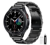 Compatible with Samsung Galaxy Watch 7 6 5 4 FE Band Pro Classic Active 2 40mm 44mm 43mm 47mm 45mm 42mm 46mm 20mm Galaxy Watch 3 Band 41mm Men Women Metal Elegant Casual Business Stainless Steel