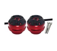 Compatible With TRACER700 Tracer 700 900 700GT 900GT Motorcycle Front Rear Axle Fork Wheel Crash Sliders Protector Pad Resistente A Caídas(FRONT RED)