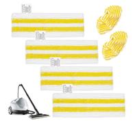 Compatibles Con Kärcher SC1, SC2, SC3, SC4, SC5, Accesorios De Repuesto Para Limpiador De Vapor, Set De 6 Piezas En Microfibra Lavable, Con 4 Paños De Suelo Y 2 Fundas De Boquilla De Mano