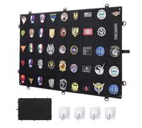 ComPDCVD 110x70cm Parches colgador Parches Board Pared mate Pared de parche Panel de parche táctico militar Pizarra Parche con 4 Ganchos Adecuado para Insignias de Velcro
