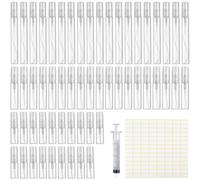 ComPDCVD 57 Pcs 2/3/5ml Mini Botellas de Spray Botella de Spray rellenable Vacío Pequeña Atomizador Perfume Frasco Perfume Recargable Portátil Viaje Botellas de Spray Atomizador para Perfumes Liquido