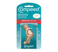 Compeed Ampollas Medianas, Apósitos Hidrocoloides Pies, Pack 5 uds | Protección acolchada impermeable, contra rozaduras, alivia dolor, curación rápida, discreto
