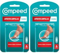 COMPEED Ampollas Pequeñas, Apósitos Hidrocoloides Contra Rozaduras, Pack 6 uds. (Paquete de 2)