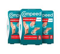 Compeed Ampollas Surtido, Apósitos Hidrocoloides Pies, Pack 3 x 6 uds | Para pies, talones y dedos, alivio del dolor, protección contra rozaduras, uso diario
