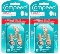 COMPEED® Ampollas Surtido/dolor inmediato y alivio de presión/protección contra la fricción (5 Ampollas) (Paquete de 2)